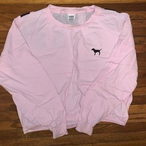 PINK Long Sleeve Crop